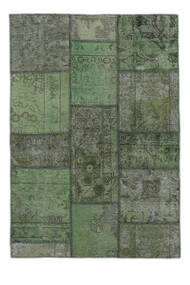 106X152 Patchwork - Persien/Iran Tæppe Moderne Mørkegrøn/Sort (Uld, Persien/Iran) Carpetvista