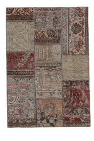 106X153 Patchwork - Persien/Iran Matto Moderni Ruskea/Musta (Villa, Persia/Iran) Carpetvista