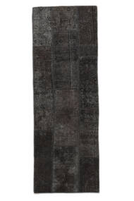  Patchwork Szőnyeg 71X206 Vintage Perzsa Gyapjúszőnyeg Fekete Kicsi Carpetvista