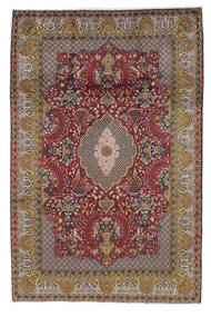 Golpayegan Teppich 226X346 Braun/Schwarz Wolle, Persien/Iran Carpetvista