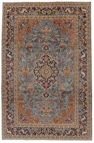  Orientalsk Ghom Teppe 218X332 Brun/Svart Ull, Persia/Iran Carpetvista
