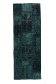  Patchwork Szőnyeg 73X205 Vintage Perzsa Gyapjúszőnyeg Fekete Kicsi Carpetvista