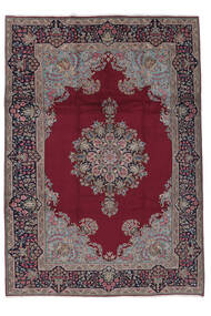 絨毯 ケルマン 240X353 深紅色の/茶 (ウール, ペルシャ/イラン)