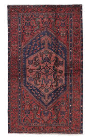 125X213 Alfombra Oriental Hamadan Rojo Oscuro/Negro (Lana, Persia/Irán) Carpetvista
