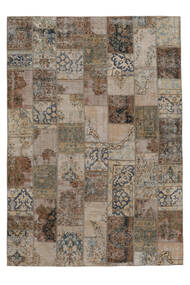 251X355 Tapete Patchwork - Persien/Iran Moderno Castanho/Preto Grande (Lã, Pérsia/Irão) Carpetvista