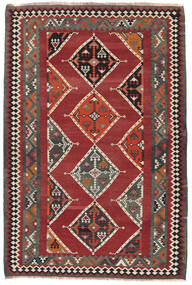  164X245 Kelim Vintage Matot Matto Tummanpunainen/Musta Persia/Iran Carpetvista