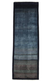 83X245 Alfombra Gabbeh Persia Fine Moderna De Pasillo Negro/Azul Oscuro (Lana, Persia/Irán) Carpetvista