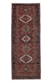 108X288 Hamadan Orientalisk Hallmatta Svart/Mörkröd (Ull, Persien/Iran) Carpetvista