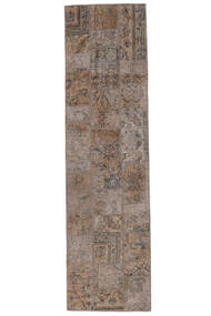  82X309 Patchwork Teppich Läufer Braun Persien/Iran Carpetvista