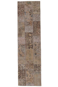  82X308 Patchwork Teppich Läufer Braun Persien/Iran Carpetvista