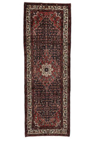 120X335 絨毯 ホセイナバード オリエンタル 廊下 カーペット ブラック/茶色 (ウール, ペルシャ/イラン) Carpetvista
