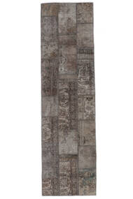 85X307 Tapis Patchwork - Persien/Iran Moderne De Couloir Marron/Noir (Laine, Perse/Iran) Carpetvista