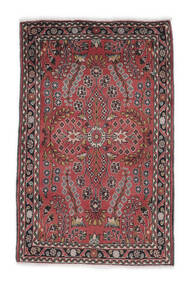 80X122 絨毯 リリアン オリエンタル ダークレッド/ブラック (ウール, ペルシャ/イラン) Carpetvista