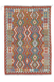 Kilim Afghan Old Style Rug 131X185 Dark Red/Brown Wool, Afghanistan Carpetvista