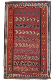  Orientalischer Kelim Vintage Teppich 151X252 Dunkelrot/Braun Wolle, Persien/Iran Carpetvista