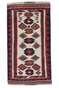 Tapete Persa Kilim Vintage 107X204 Vermelho Escuro/Preto (Lã, Pérsia/Irão)