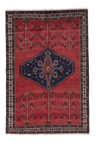  Persialainen Afshar Matot 151X220 Tummanpunainen/Musta Carpetvista