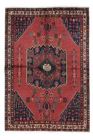 Afshar Matot Matto 152X220 Tummanpunainen/Musta Villa, Persia/Iran Carpetvista