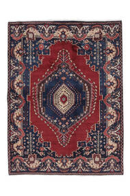 絨毯 ペルシャ アフシャル 163X210 ブラック/ダークレッド (ウール, ペルシャ/イラン)