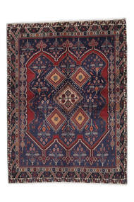 160X217 絨毯 オリエンタル アフシャル ブラック/ダークレッド (ウール, ペルシャ/イラン) Carpetvista