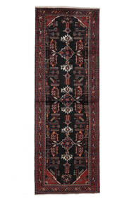 103X303 Hamadan Rug Oriental Runner
 Black/Dark Red (Wool, Persia/Iran) Carpetvista