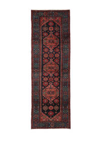  Persian Hamadan Rug 103X318 Black/Dark Red Carpetvista