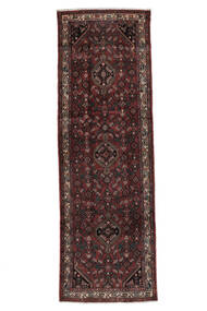  Persialainen Asadabad Matot 111X348 Musta/Ruskea Carpetvista