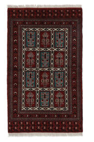84X137 Turkaman Vloerkleed Oosters Zwart/Bruin (Wol, Perzië/Iran) Carpetvista