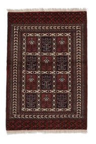 85X122 Turkaman Matta Orientalisk Svart/Brun (Ull, Persien/Iran) Carpetvista