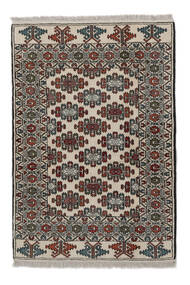  100X145 Turkaman Vloerkleed Zwart/Oranje Perzië/Iran Carpetvista