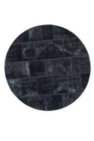 Ø 150 Dywan Patchwork - Persien/Iran Nowoczesny Okrągły Czarny (Wełna, Persja/Iran) Carpetvista