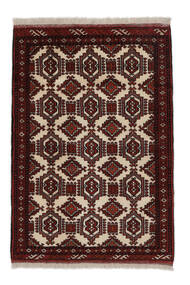 Persialainen Turkaman Matot 90X130 Musta/Ruskea Carpetvista