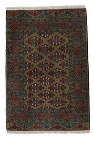 Turkaman Rug 105X150 Black Wool, Persia/Iran Carpetvista