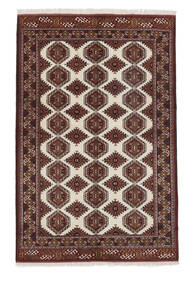 160X245 絨毯 オリエンタル トルクメン ブラック/茶色 (ウール, ペルシャ/イラン) Carpetvista