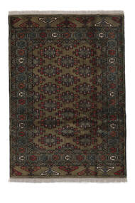107X145 Turkaman Rug Oriental Black/Brown (Wool, Persia/Iran) Carpetvista