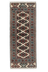  Persialainen Turkaman Matot 80X200 Musta/Ruskea Carpetvista