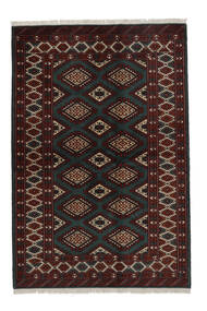  Oriental Turkaman Rug 136X202 Black/Brown Wool, Persia/Iran Carpetvista