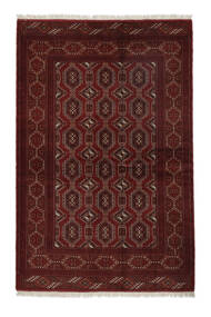  Orientalischer Turkaman Teppich 134X204 Schwarz/Dunkelrot Wolle, Persien/Iran Carpetvista