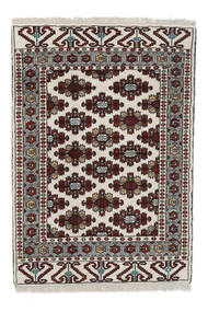 絨毯 オリエンタル トルクメン 100X145 ブラック/オレンジ (ウール, ペルシャ/イラン)