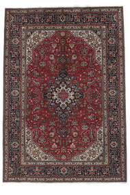 絨毯 タブリーズ 203X290 ブラック/茶色 (ウール, ペルシャ/イラン)