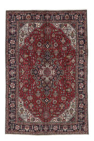  Orientalsk Tabriz Teppe 195X292 Svart/Mørk Rød Ull, Persia/Iran Carpetvista