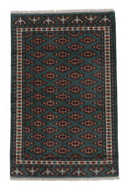  Persian Turkaman Rug 155X238 Black/Brown Carpetvista