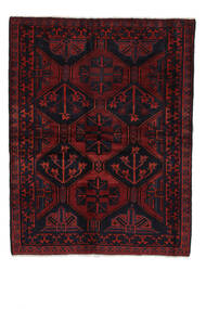 絨毯 ペルシャ ロリ 165X215 ブラック/ダークレッド (ウール, ペルシャ/イラン)
