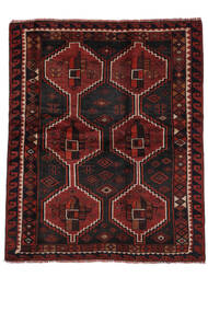 Tapete Lori 164X200 Preto/Vermelho Escuro (Lã, Pérsia/Irão)