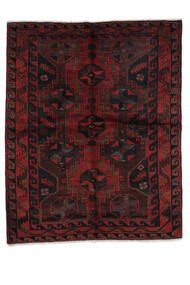 159X198 Tapete Oriental Lori Preto/Vermelho Escuro (Lã, Pérsia/Irão) Carpetvista