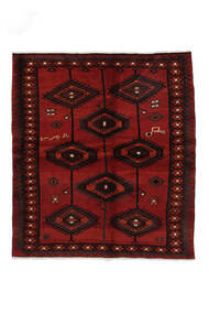絨毯 ペルシャ ロリ 165X190 ブラック/ダークレッド (ウール, ペルシャ/イラン)