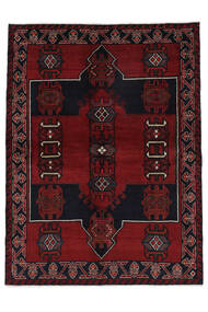 絨毯 ロリ 172X228 ブラック/ダークレッド (ウール, ペルシャ/イラン)