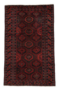 181X288 絨毯 オリエンタル ロリ ブラック/ダークレッド (ウール, ペルシャ/イラン) Carpetvista