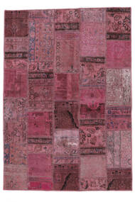  Persischer Patchwork Teppich 143X202 Dunkelrot/Rot (Wolle, Persien/Iran)