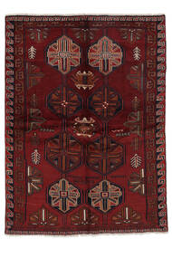 156X210 絨毯 オリエンタル ロリ ブラック/ダークレッド (ウール, ペルシャ/イラン) Carpetvista